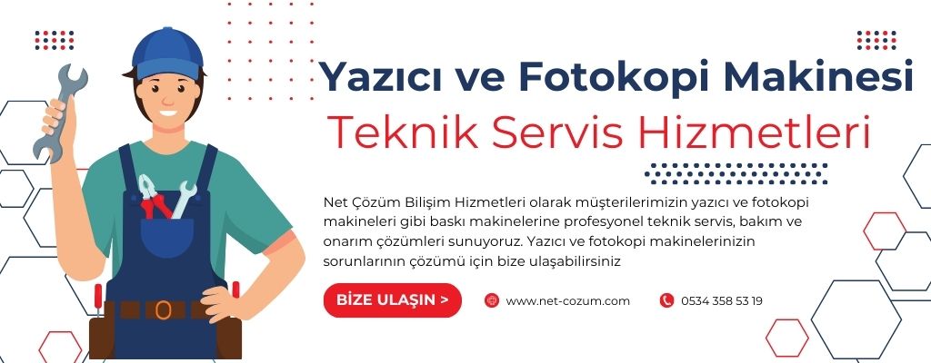 yazıcı ve fotokopi makinesi teknik servis tamir bakım ve onarım