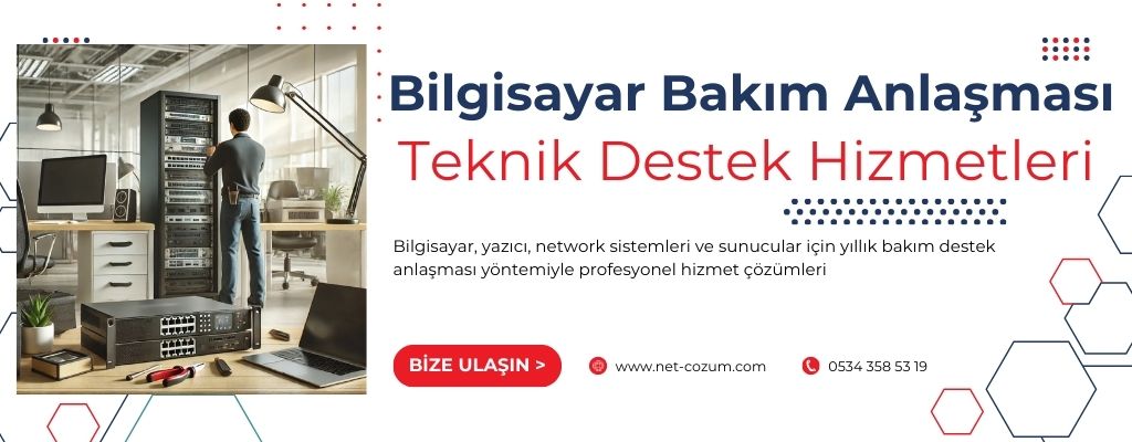 bilgisayar bakım anlaşması izmir